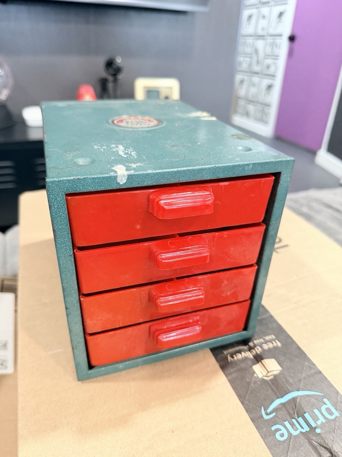Waterloo Vintage Box 4 drawer Metal