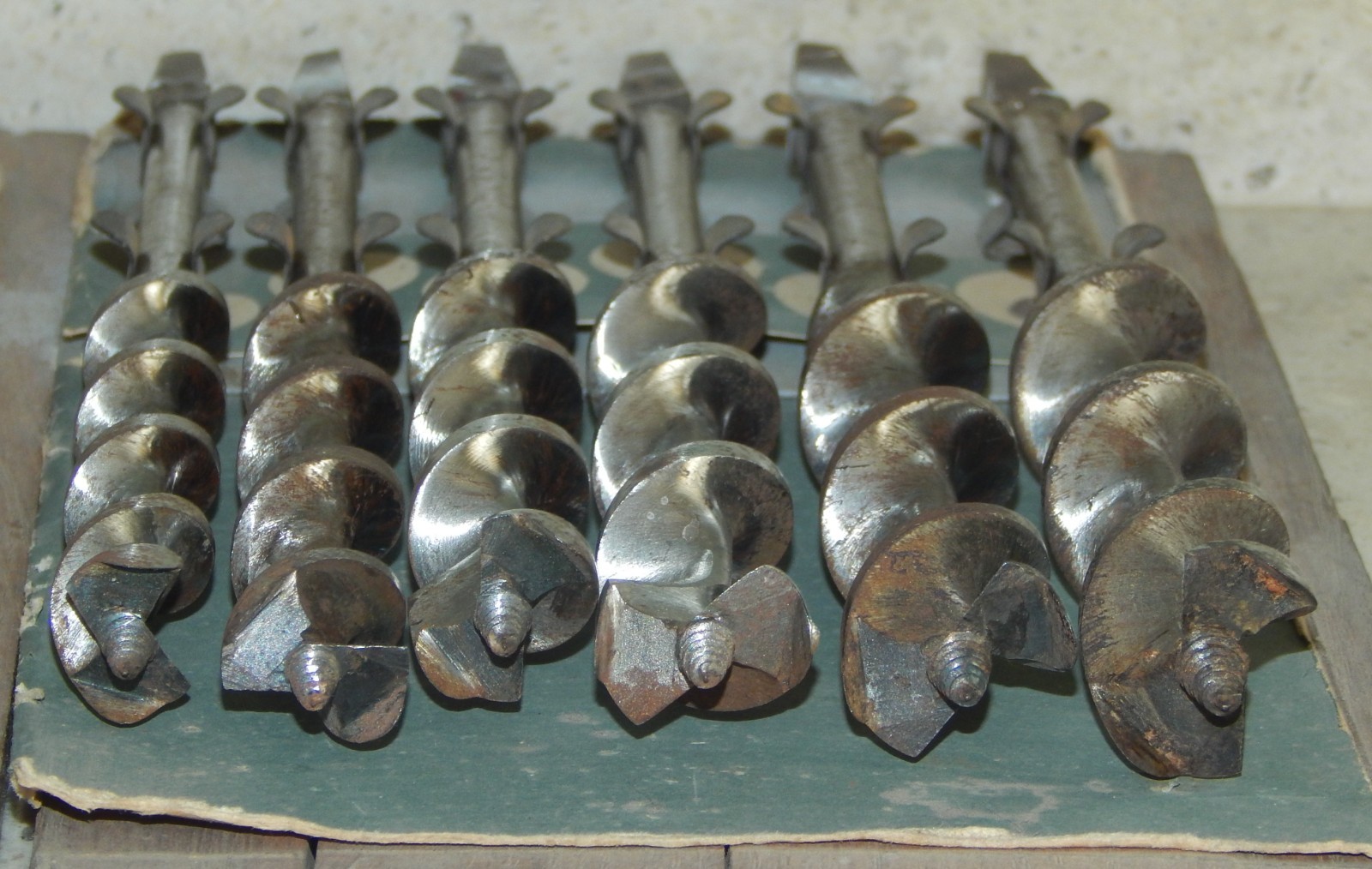 Vintage Antique IRWIN Drill Set Wood Hand Auger T-Handle Brace Expansive #21 Bit