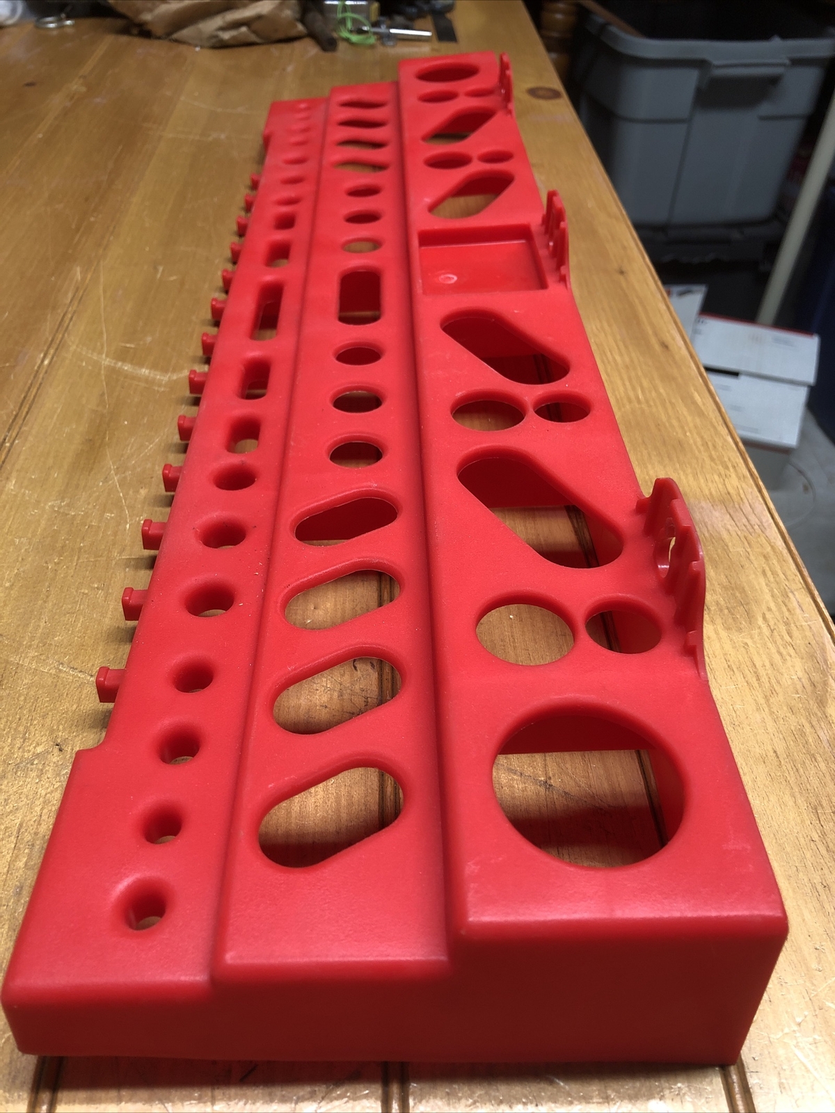 Vintage 24” Red Multi-Tool Storage Rack 79313 Indoor/Outdoor Unopened China
