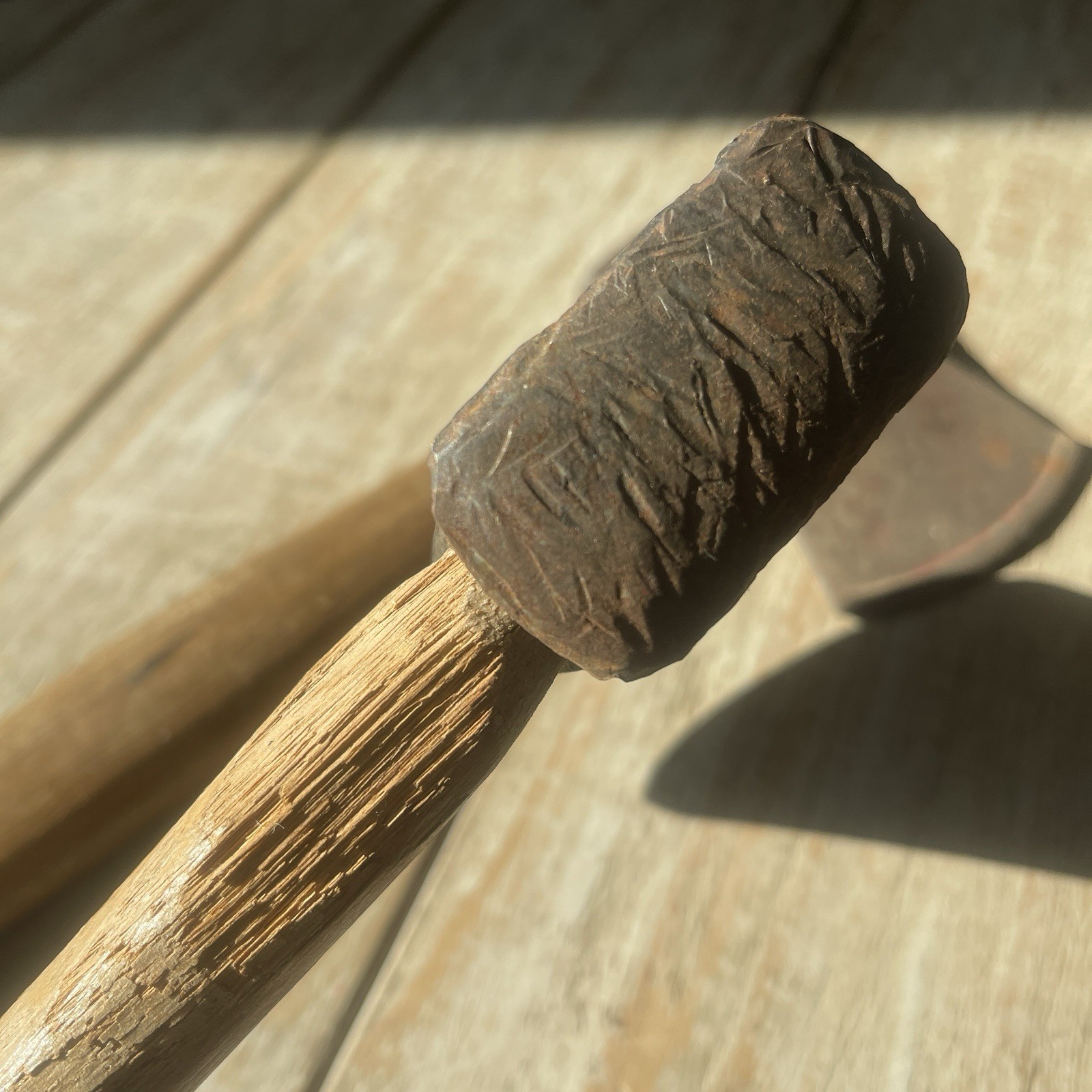 Pair Of Vintage Axes-unknown Age, Origin, And Makers- A Piece Of Old Times