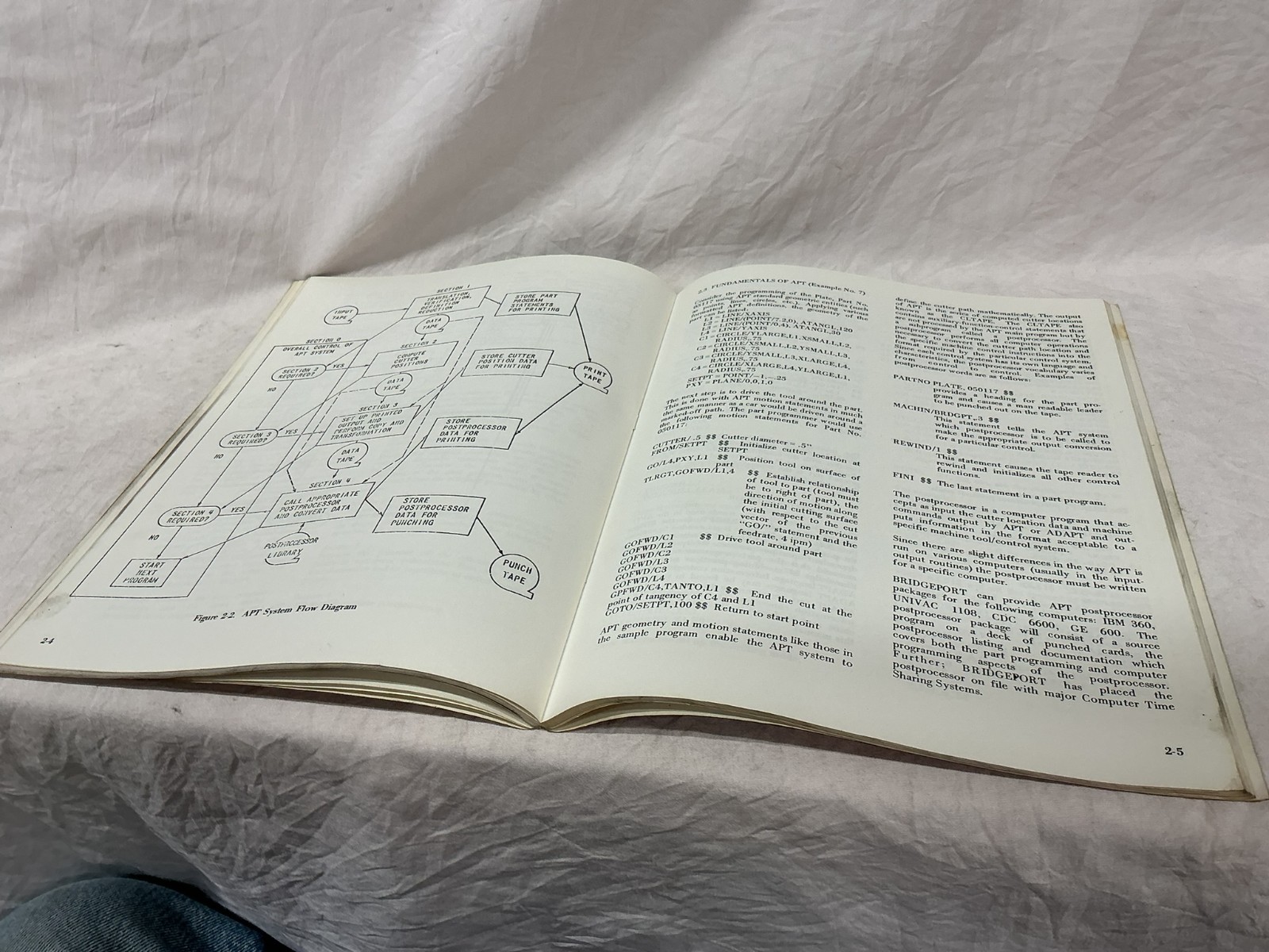 Vintage Bridgeport Machines Series II N/C Programming Manual Controls M-111