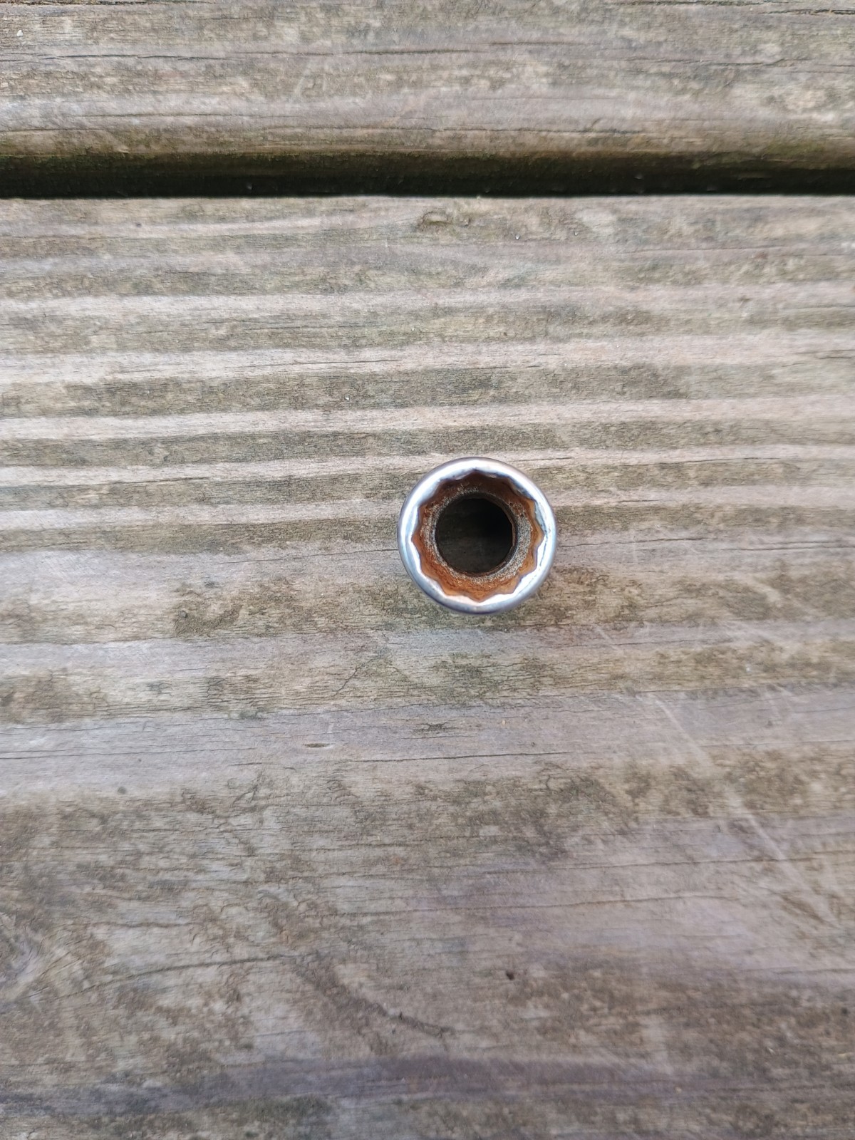 Vintage Indestro Super 7/16″ 12 Point Shallow Socket 3/8″ Drive 2714 USA