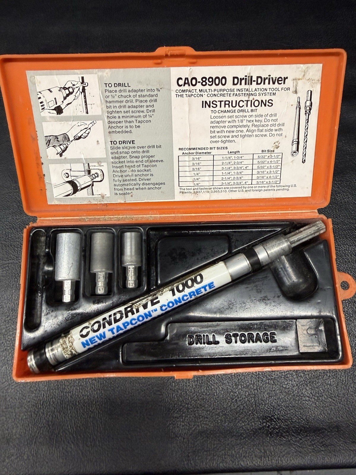 Bell System CAO-8900 Drill Driver and other Bell System tools – One Bridgeport