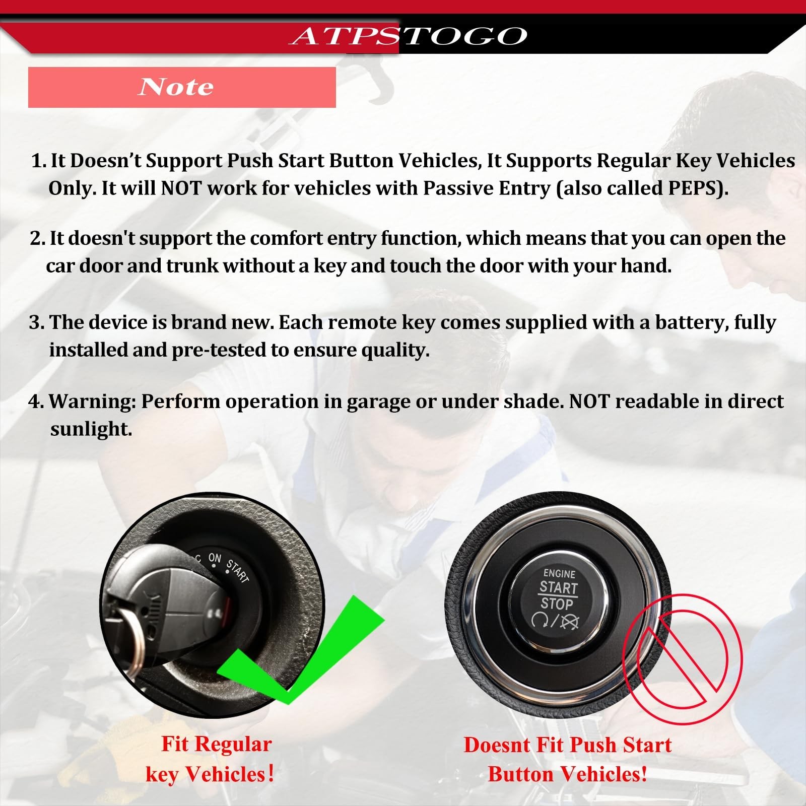 DIY Key Fob Replacement Fits for 2013 2014 2015 2016 2017 Dodge Ram 1500 2500…