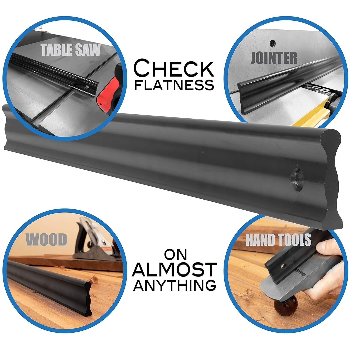 Versatile 24″ Straight Edge for Marking & Checking Flatness on Various Surfaces