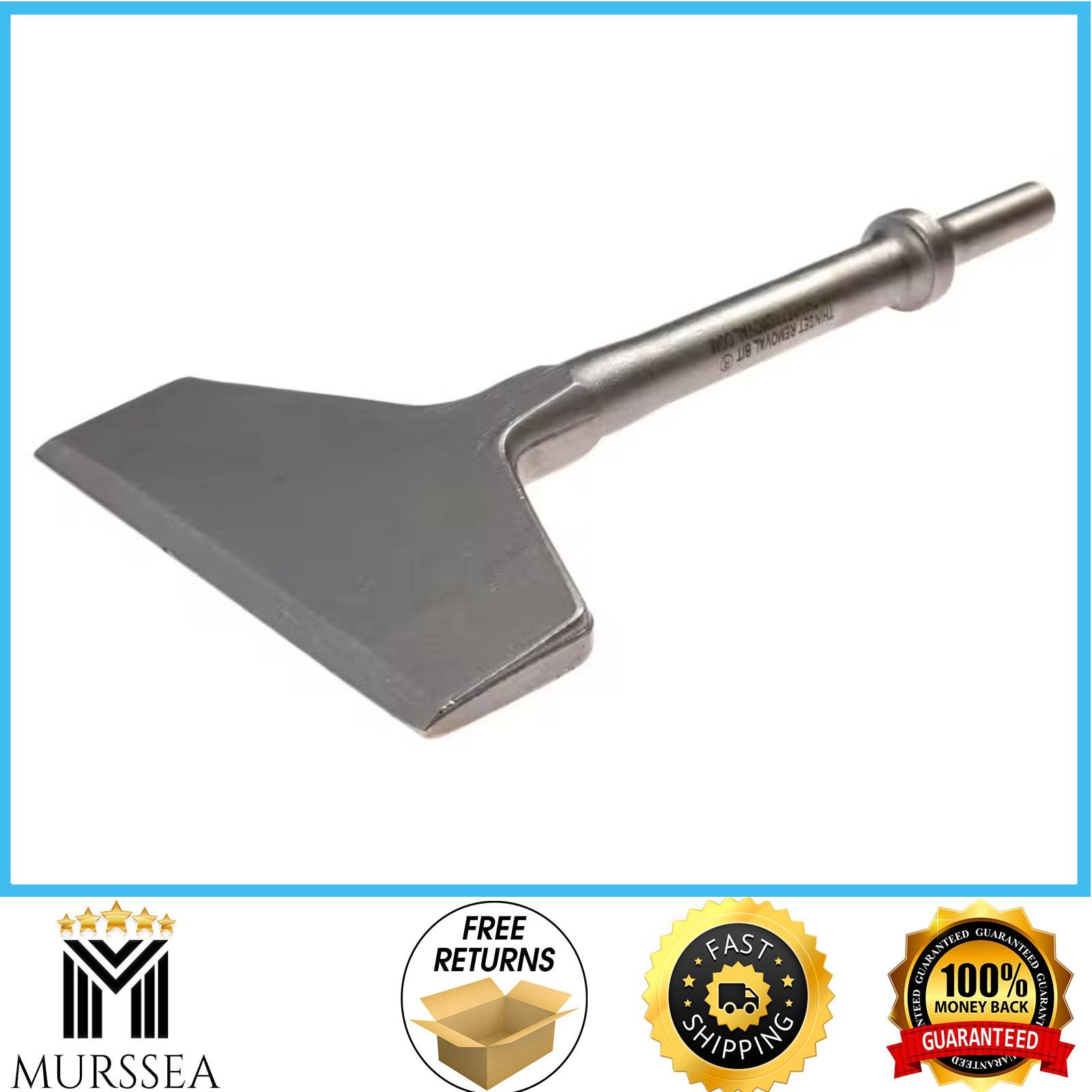 Thinset Removal Bit 4×7.5 in Round Shank Scaling Chisel Air Hammer Tile 4TRBRSTh