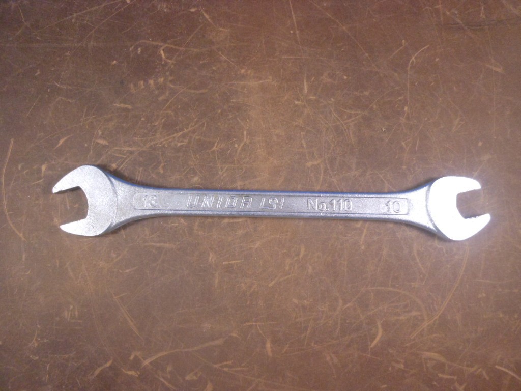 Vtg Unior LSI No. 110 10mm & 13mm Metric Double Dbl Open End Wrench Bike Tool