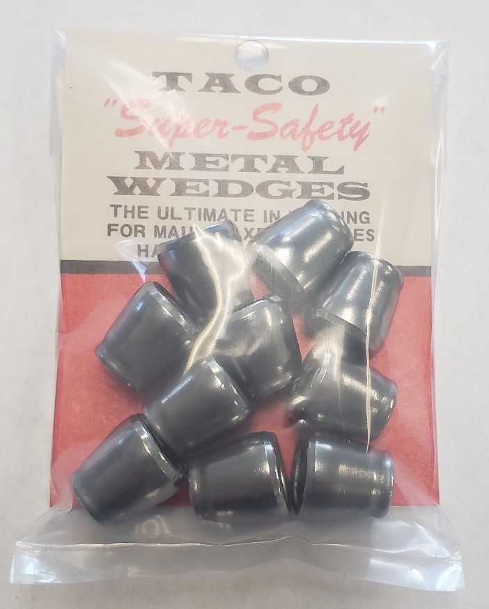 10 steel round axe, maul, and sledge wedges (medium size)