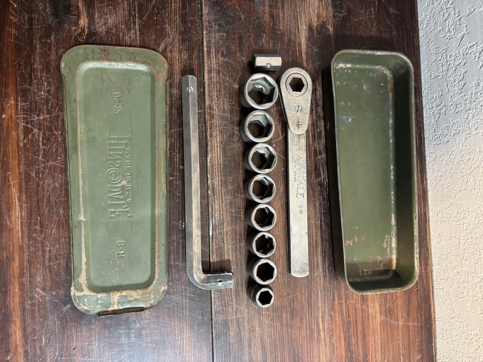Vintage Hinsdale No 12 SAE 1/2” Socket Set