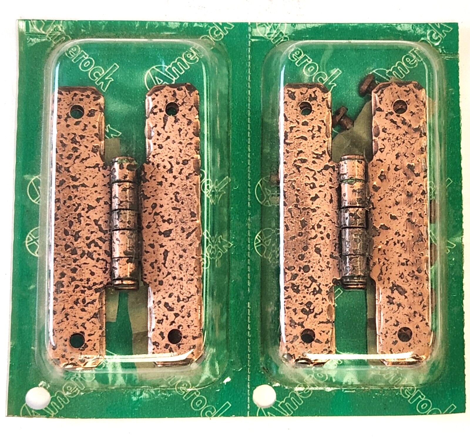 AMEROCK A-1650-AC H-HINGE 3″ WEATHERED STEEL/ANTIQUE COPPER (2PK, VINTAGE, NEW)