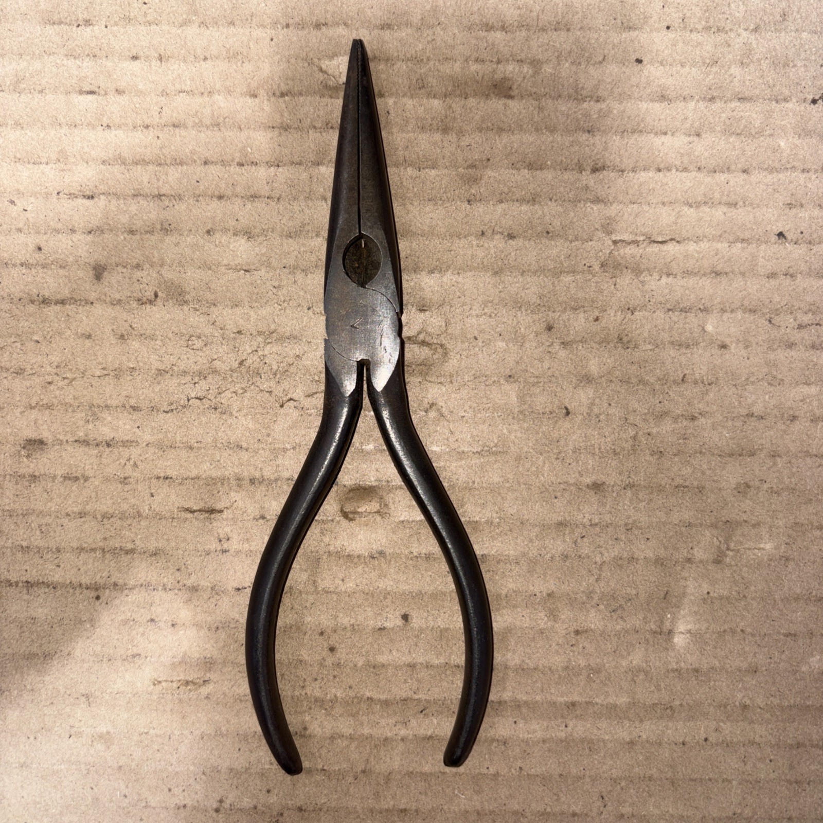 Vintage Utica needle nose 654-6 Side Cutter pliers- Made In Utica NY. USA 6”