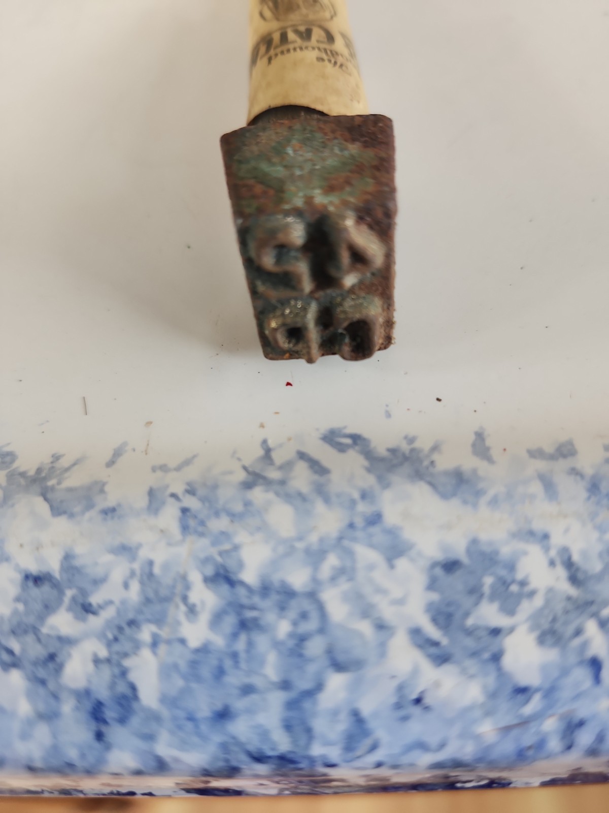 Vintage The Bloodhound Thief Catcher Stamp Punch Tool “54 CP”