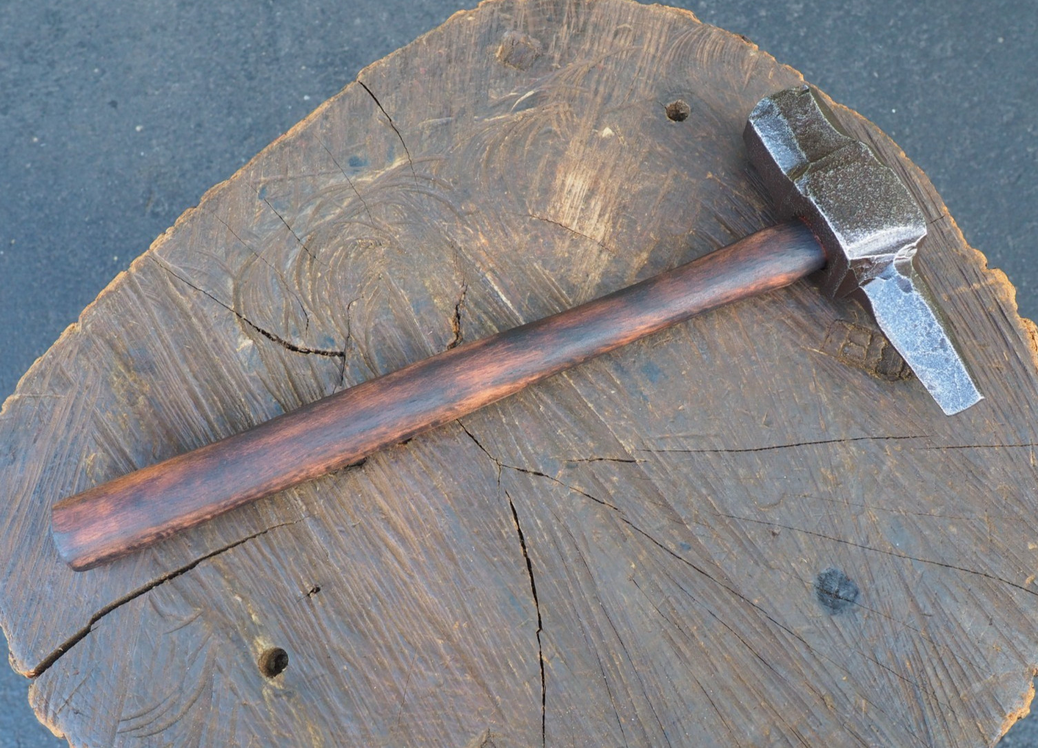 EXC 3.5LB HAMMER HANDLE “TOMAHAWK” EYE DRIFT PUNCH TOOL BLACKSMITH ANVIL VINTAGE