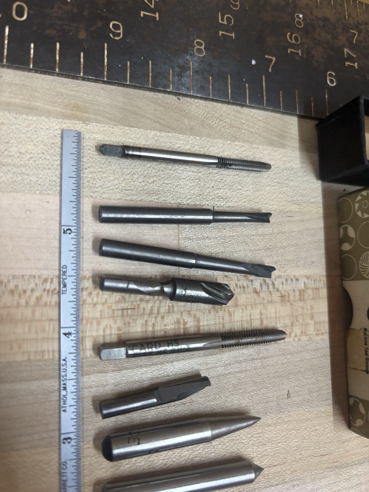 Assorted Vintage Pratt And Whitney, Severance, Card HS, Cutting Tools Lot Of 8 ￼