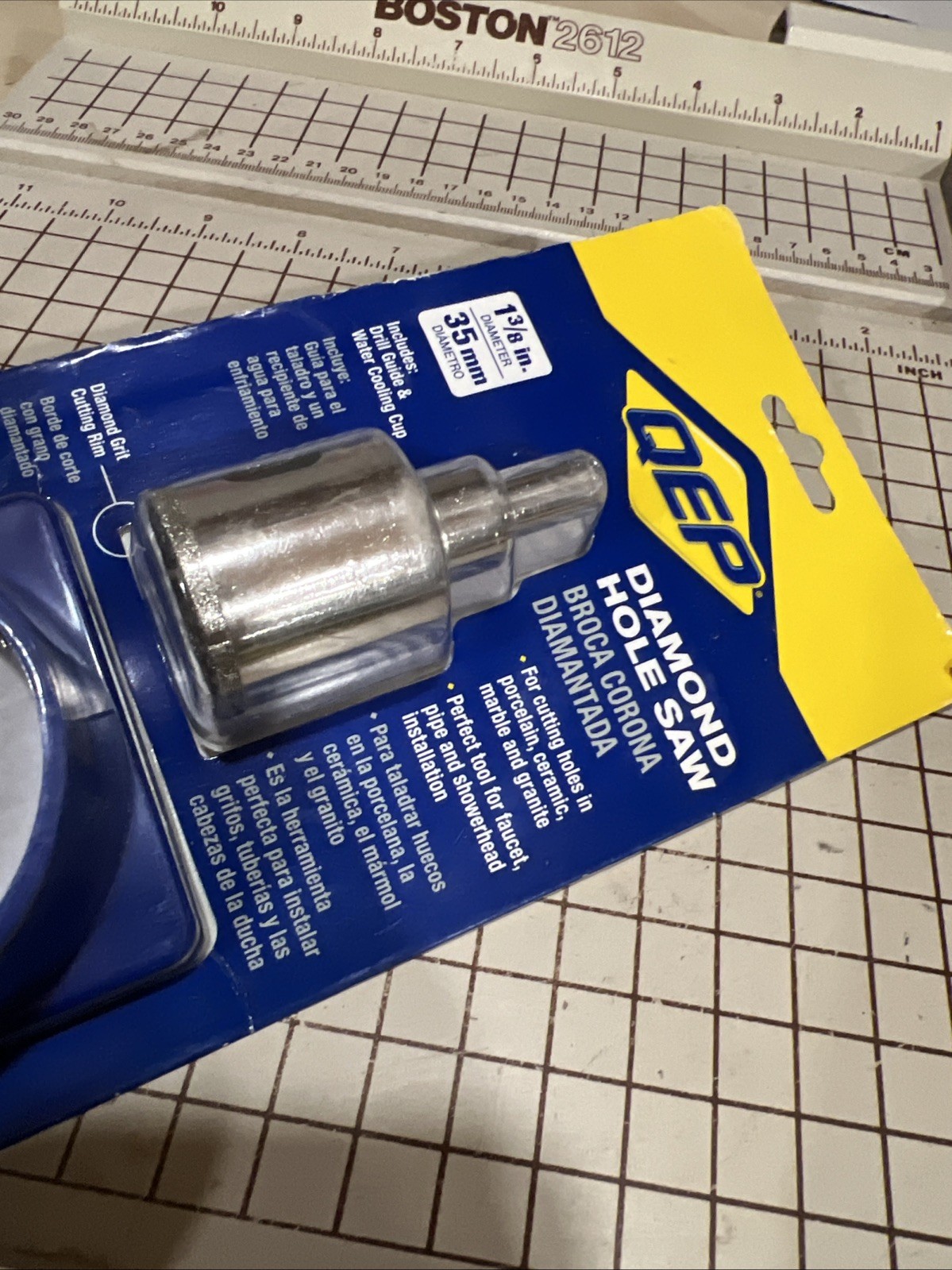 QEP DIAMOND HOLE SAW KIT 1-3/8″ – NEW (a36)