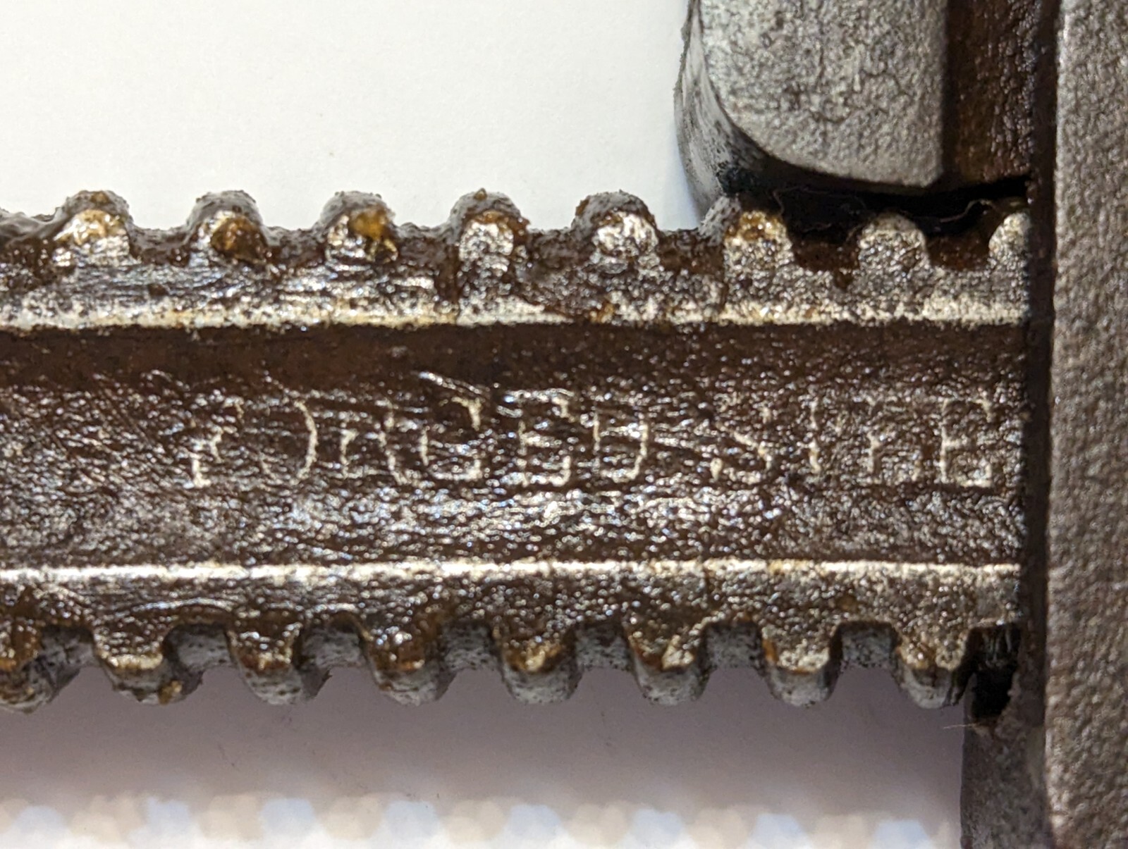 Hudson Forge Stillson Forged Steel Pipe Wrench #10 c 1920’s Wood Handle WT Grant