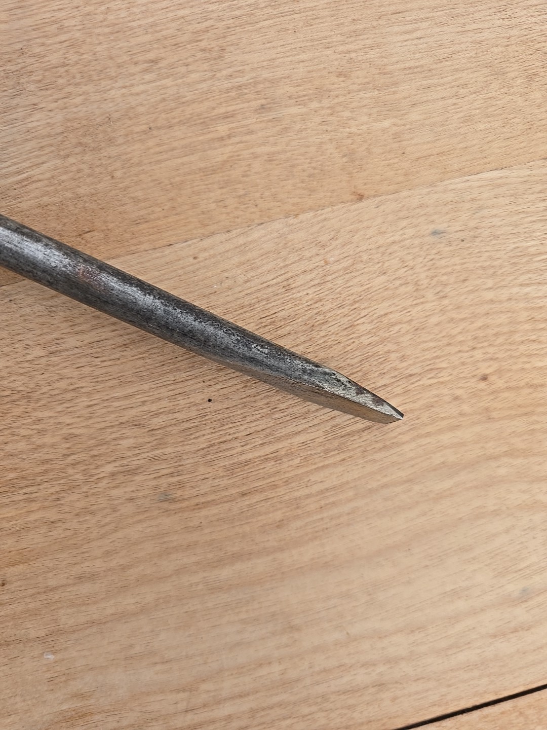 Antique H.S.B. & Co. O.V.B. Wood Handle Flat Screwdriver Vintage Tool