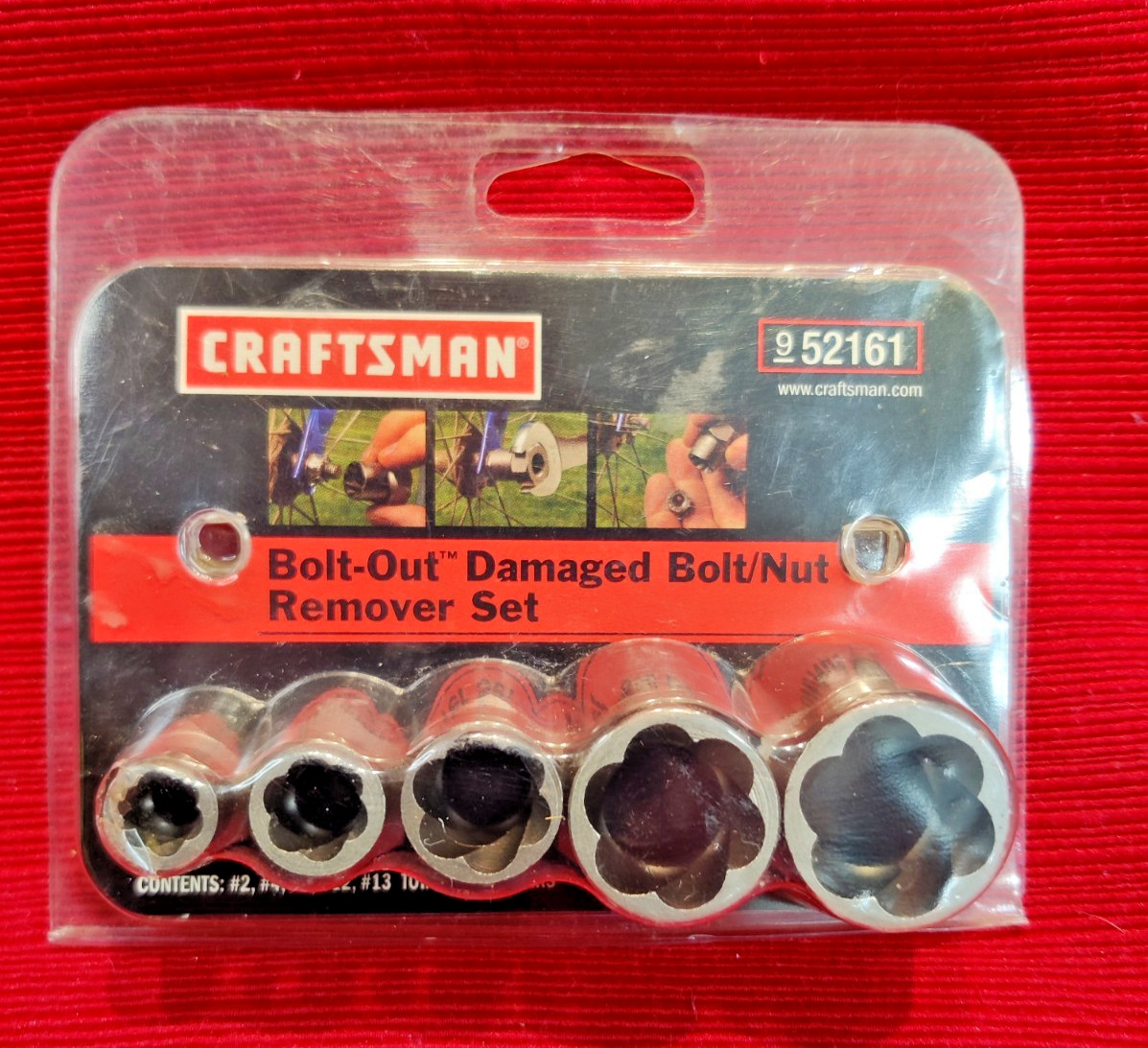 Sears Craftsman Bolt-out Damaged Bolt/nut Remover Set 9_52161