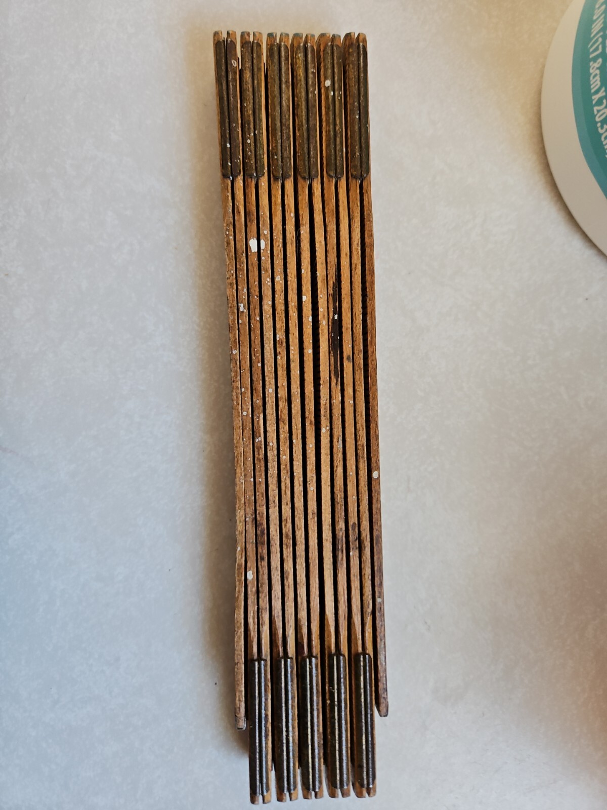 Vintage Folding Wood & Metal 72 Inch Danny ruler Made In Denmark