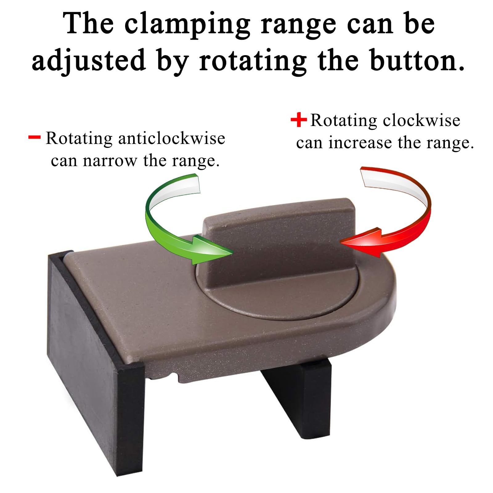 4 Pack Adjustable Sliding Window Locks Window Wedge Window Stop for Home Office