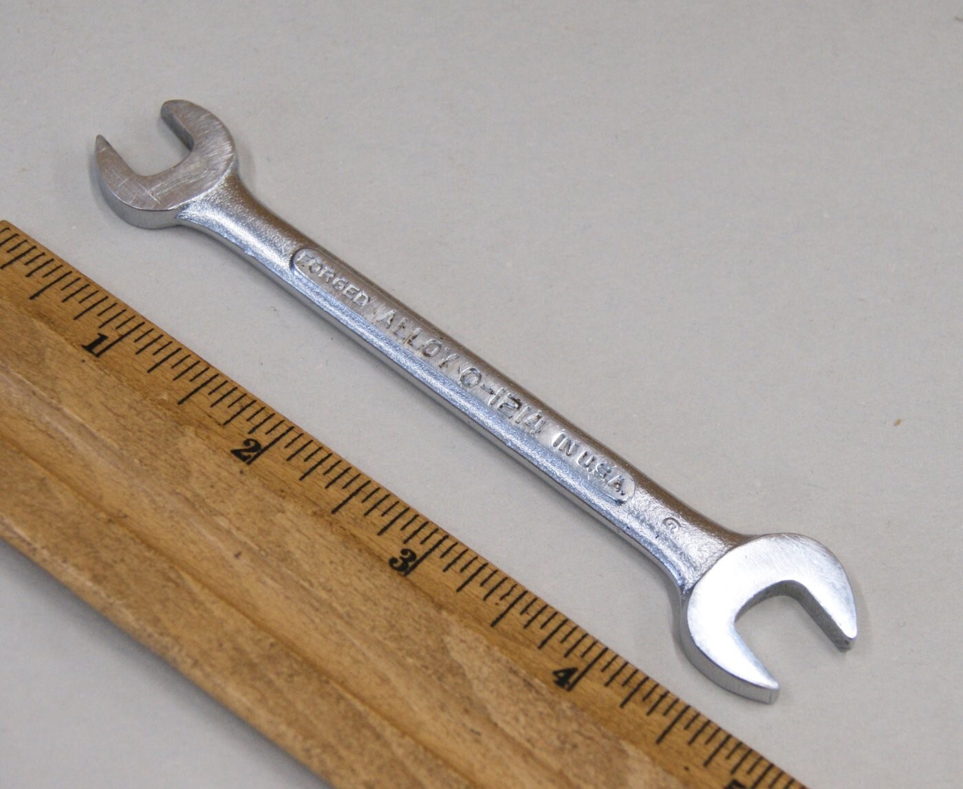 Vintage S-K Wayne Tools 0-1414 – 3/8″ x 7/16″, Open End Wrench USA Made, SM647