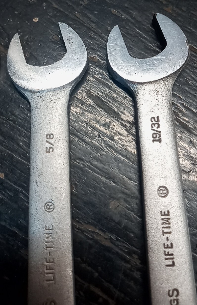 4 Vintage Billings Wrenches L1027 L1729 L1029 L1731-A Open End Wrench Tools USA