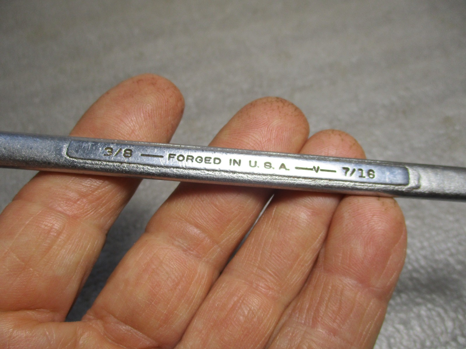 Vintage Craftsman 3/8” X 7/16” Double Box Offset Wrench -V- Series Pre-Model #