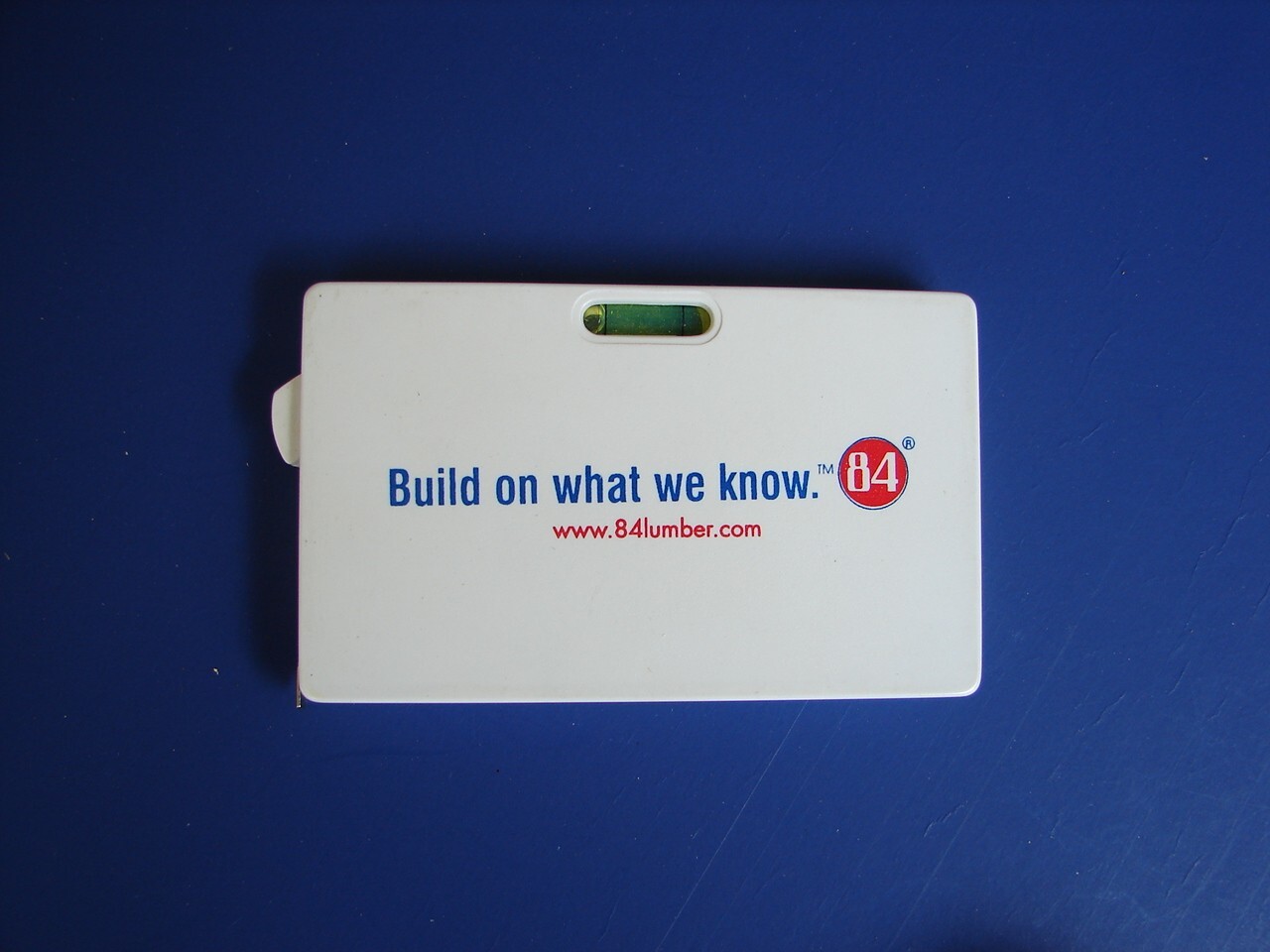 Vintage RARE 84 Lumber Plastic Advertising Promotional Tape Measure & Level