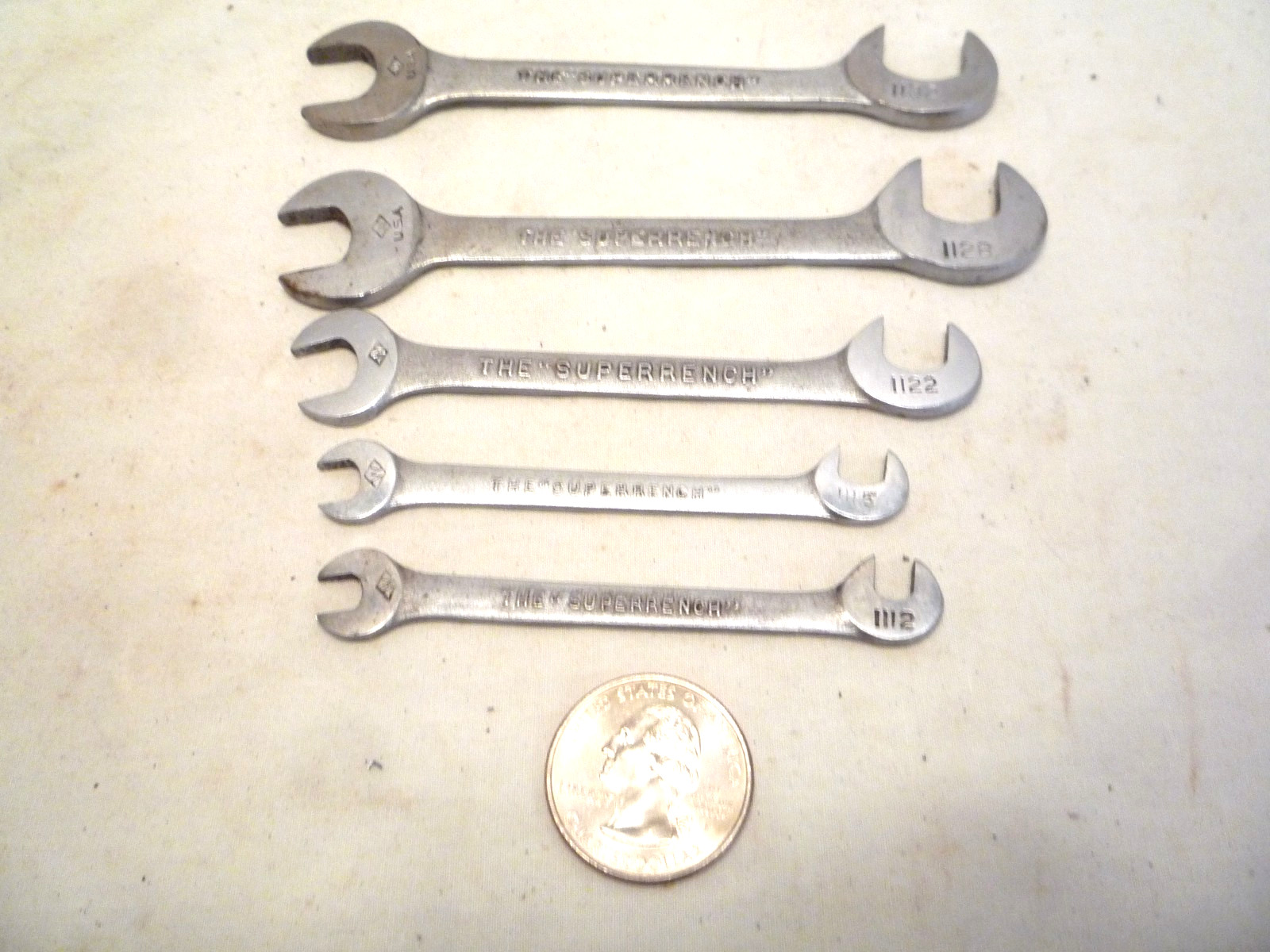 5 pc Williams THE “SUPERRENCH” Midget Ignition Wrenches 90 deg, USA – see list