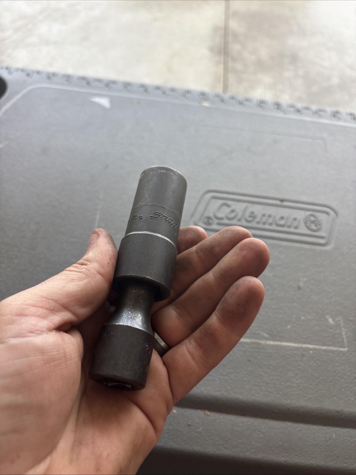 SNAP ON TOOLS A98A FLIP SOCKET 13/16 3/4 IMX32B IMPACT EXTENSION VGC USA