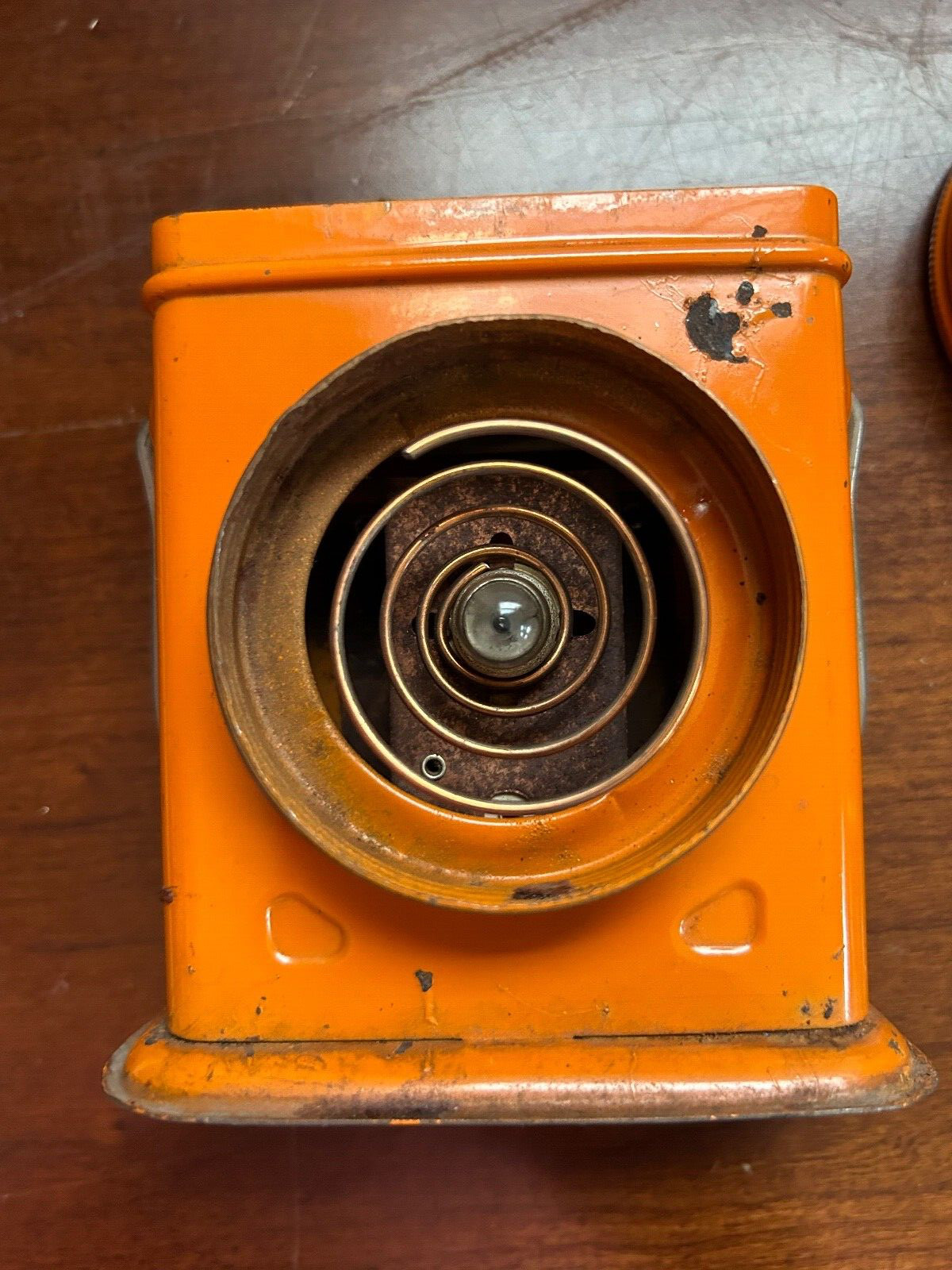 THE NIAGRA CUB #21 Flashlight Antique Orange 4 1/2″ x 3 1/2″ x 2″ ~NOT TESTED~