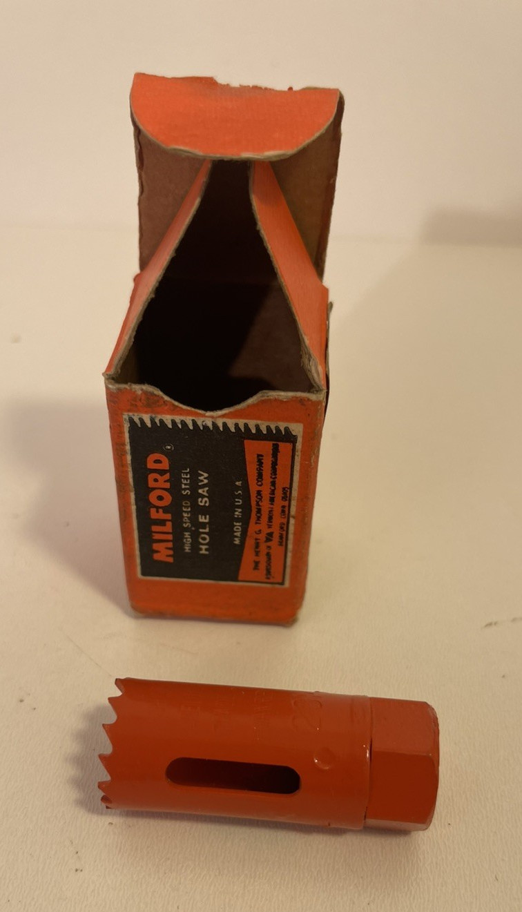 Vintage Milford Hole Saw – Complete in Original Box