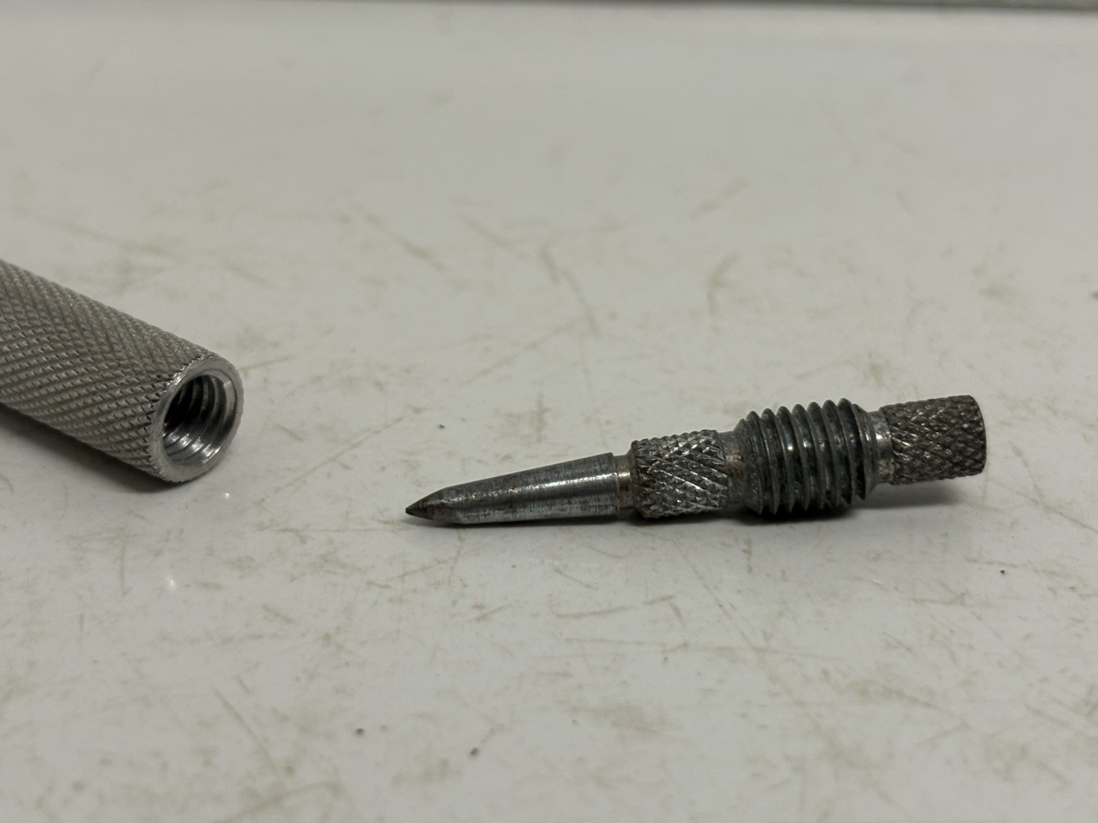 Vintage antique Lufkin Rule Co. sharp Metal Pocket Scribe Threaded Tip A023