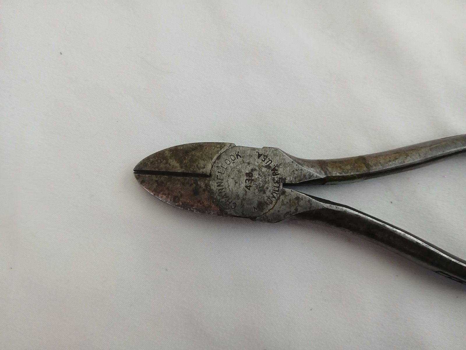 Vintage Channellock Meadville PA #438 Wire Cutter Pliers USA Rare Design 6″ Inch