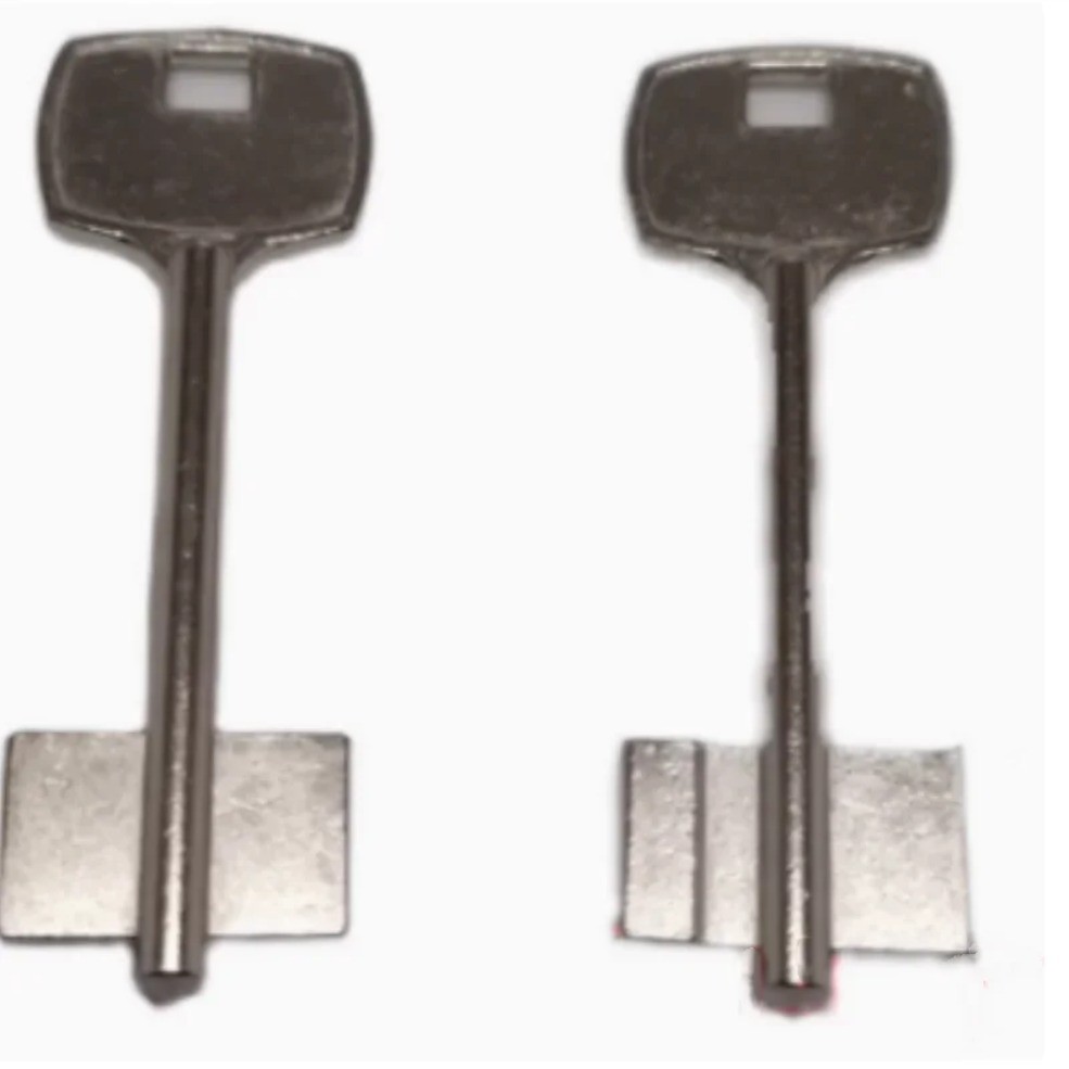 2pc for Safe Blade Lock Key Blanks Flagpole Key Blanks Double-leaf Key Blanks