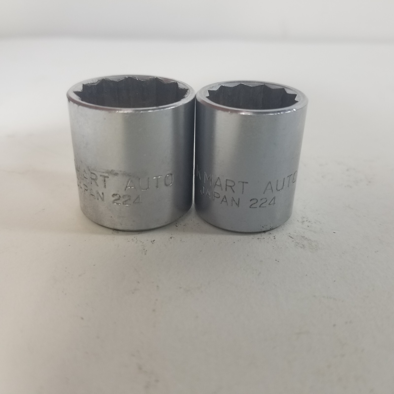 Vintage Kmart Sockets 3/8″ Drive 3/4 5/8 – 12 point