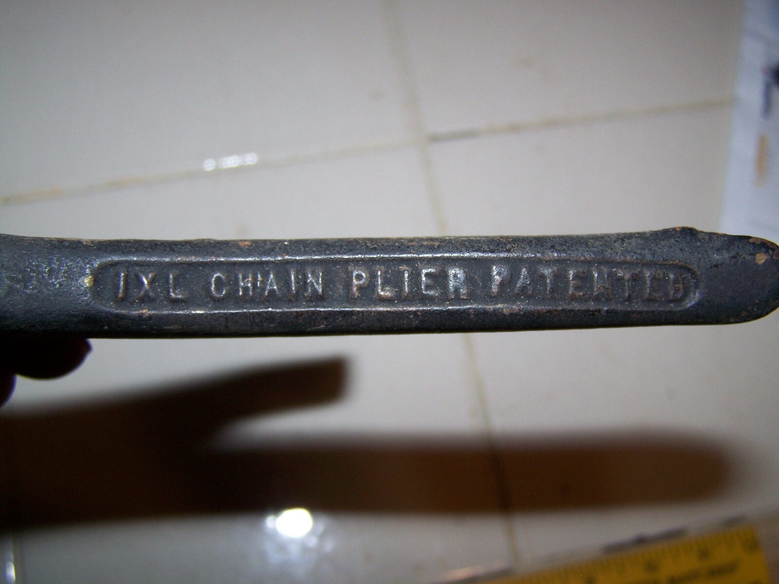 Vintage IXL Chain Plier Patented Malleable Iron Peerless Light Co. No. 1765