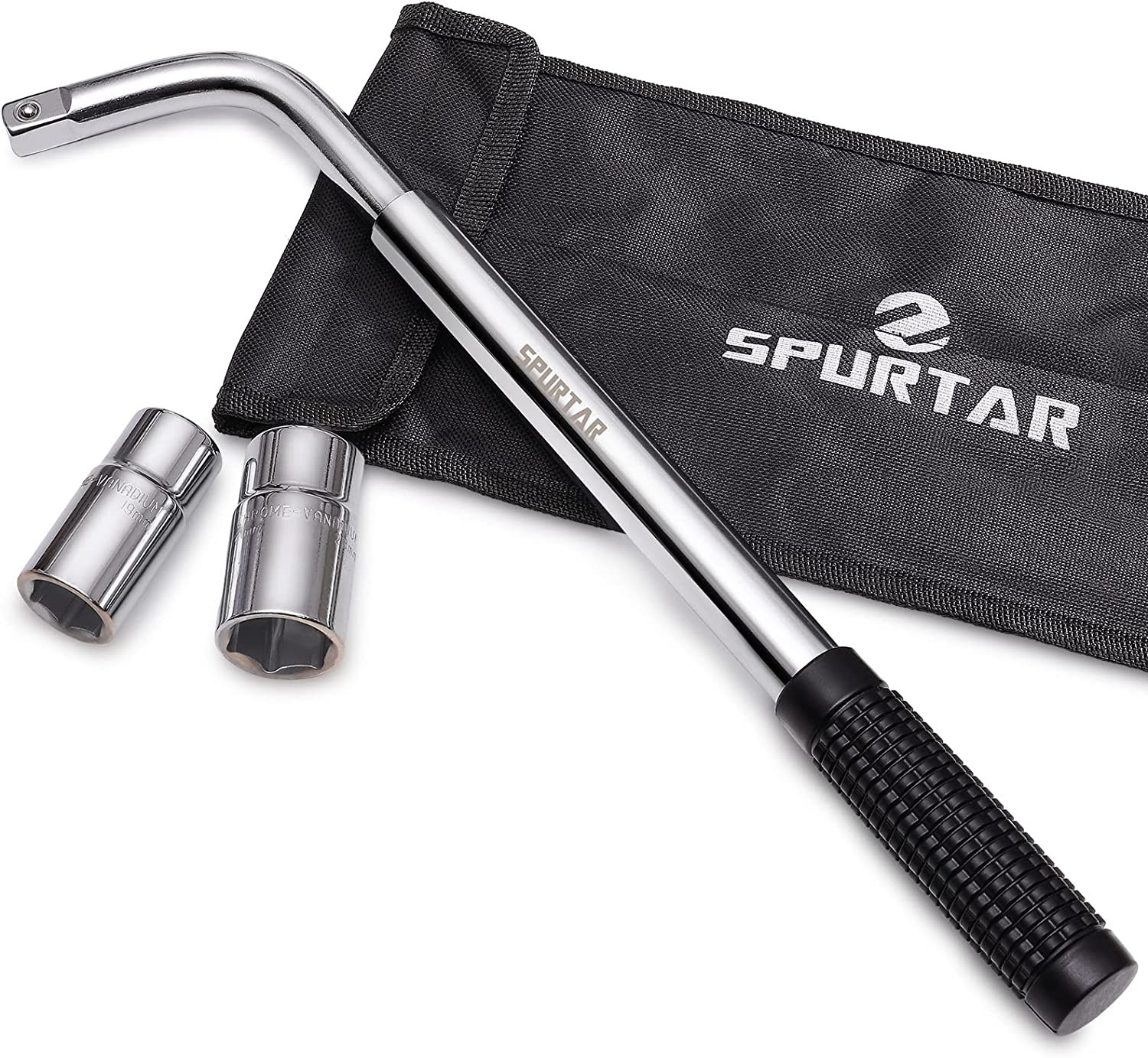 Telescoping Lug Wrench Extendable Wheel Brace Lug Nut Wrenchs Tire Repair Tools