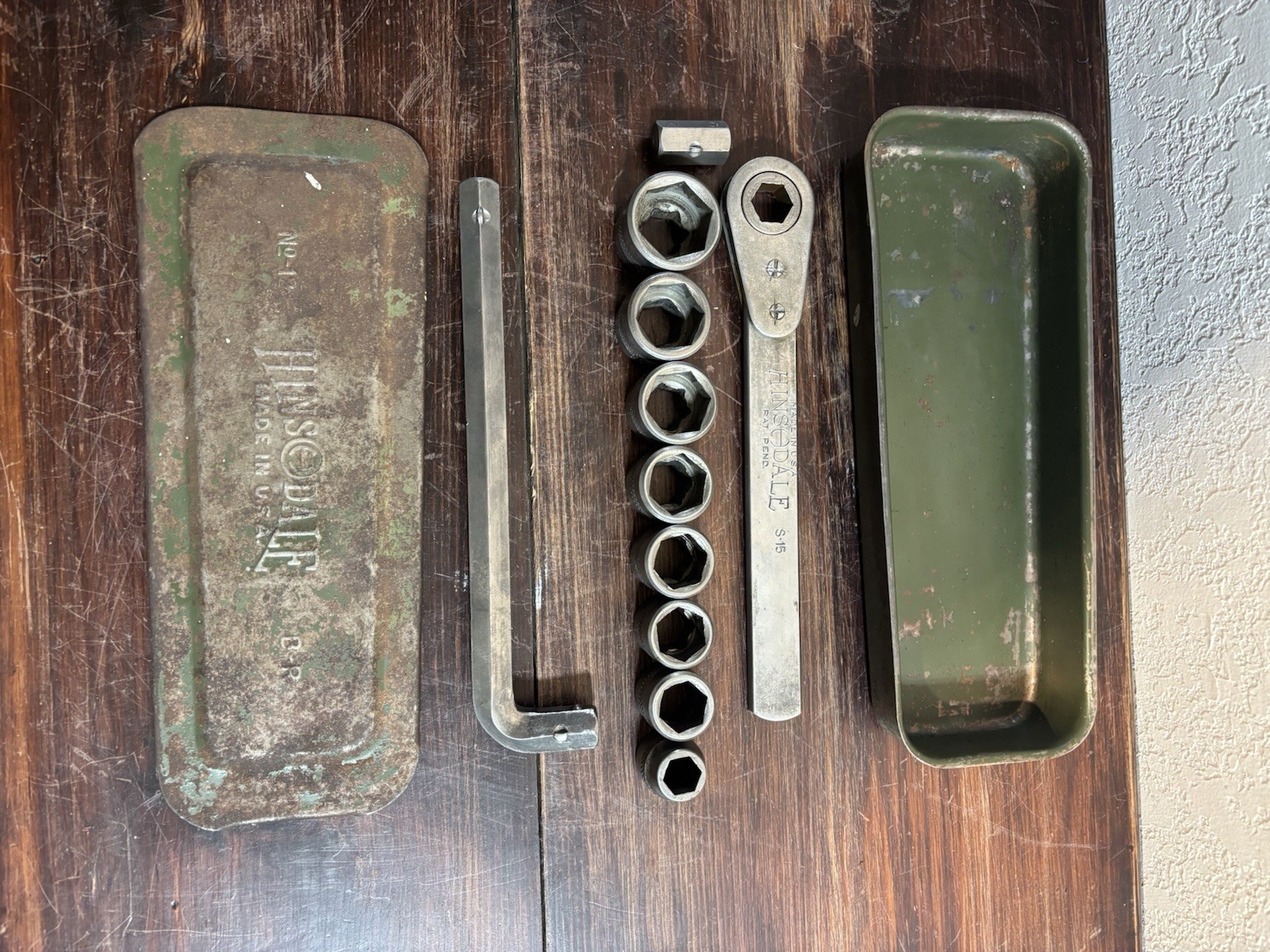 Vintage Hinsdale No 12 SAE 1/2” Socket Set