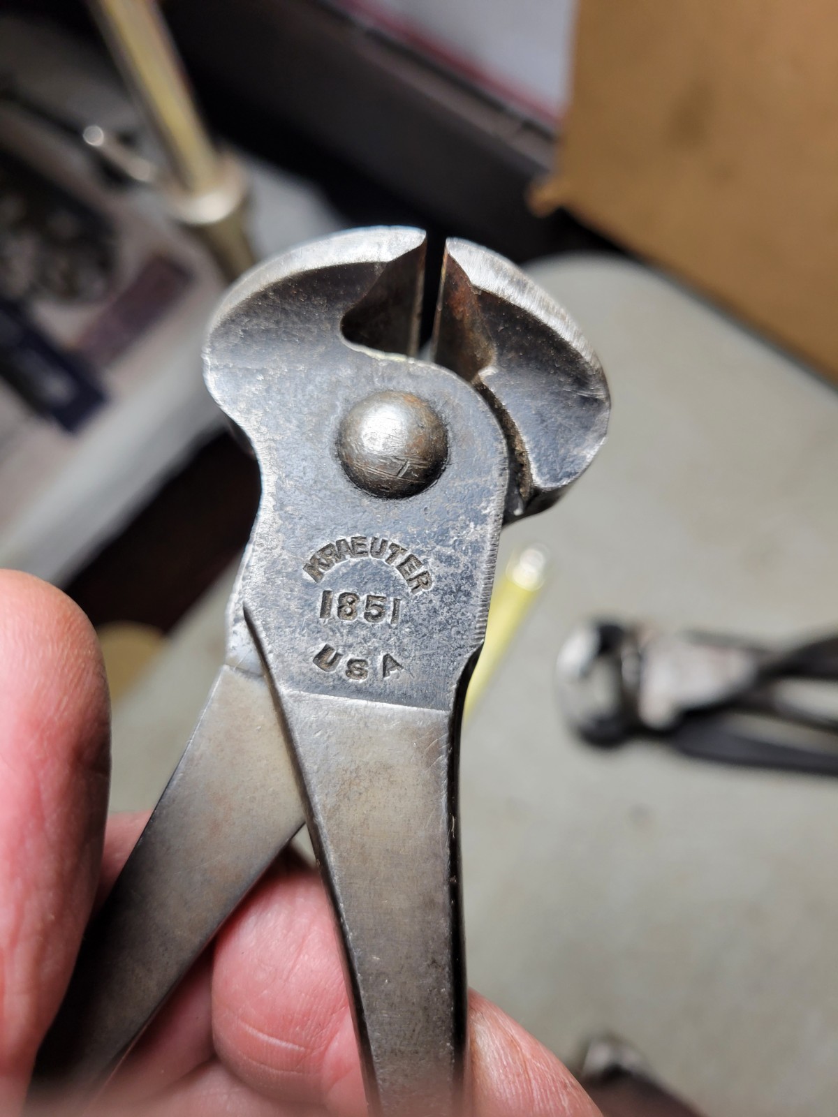 Vintage Diamalloy G 56 Kraeuter End Cutting Nippers + 2 other unusual nips Look