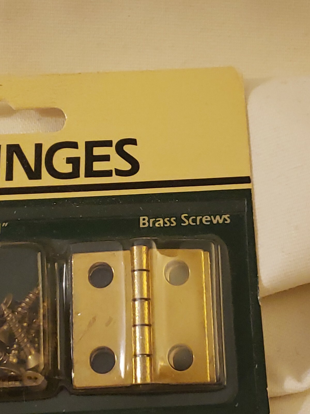 Pack of 4 Vintage Brainerd Solid Brass Small 1″x 1″ Butt Hinges w/Brass Screws