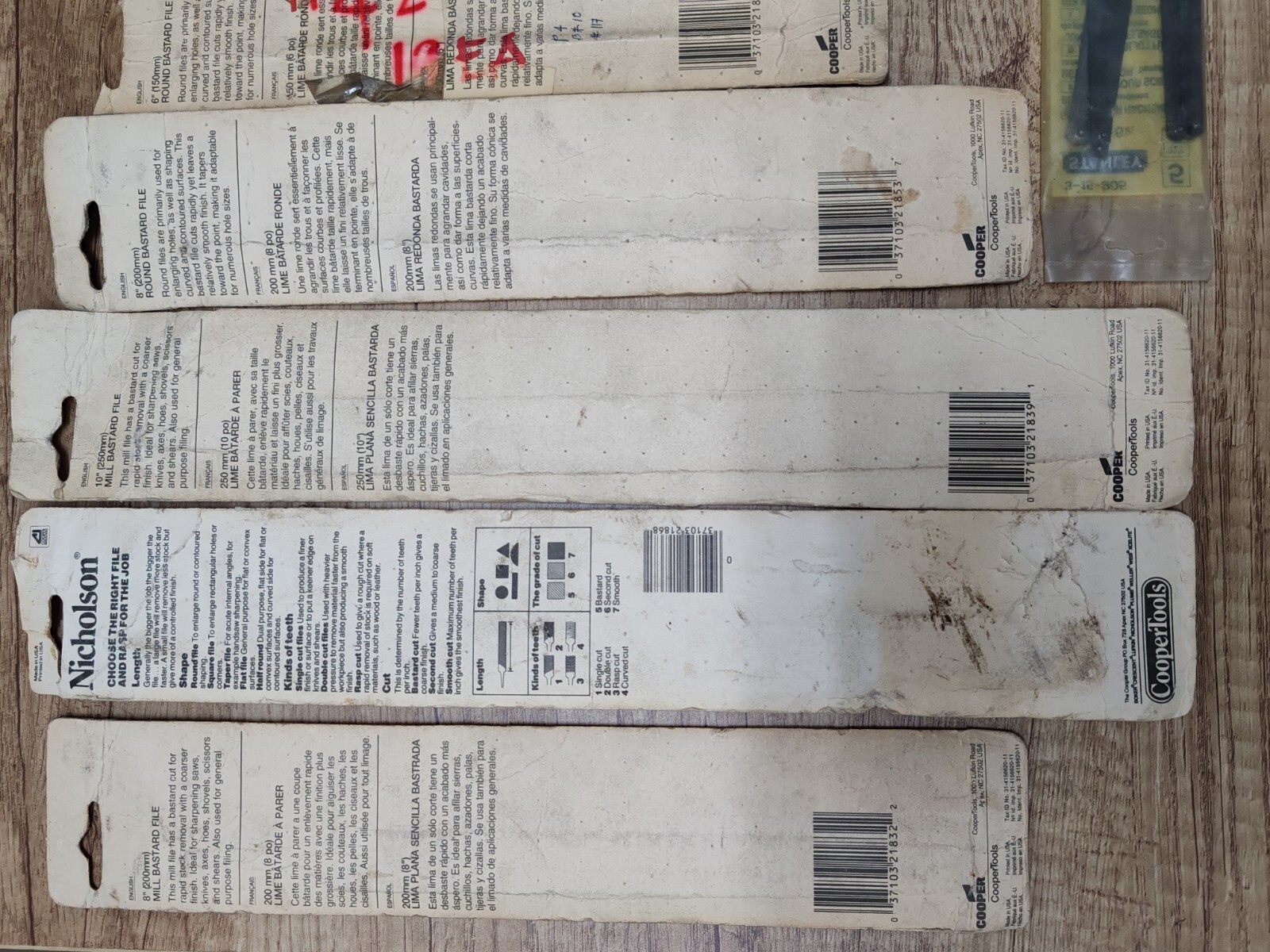 Alot of 11 New Vintage Tools Nicholson File Stanley Olympia General Vermont