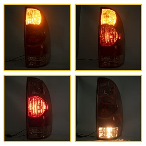 Tail Light for 2005-2015 Toyota Tacoma Pickup Driver and Passenger Side Rear Bra