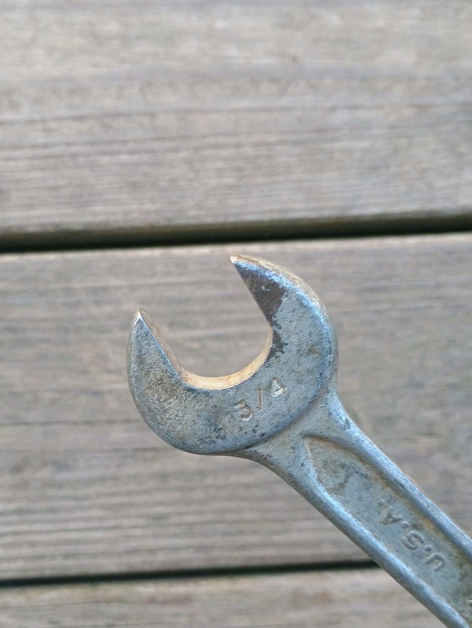 Vintage Indestro 3/4” x 5/8” Open End Wrench Forged Select Steel 0729 USA