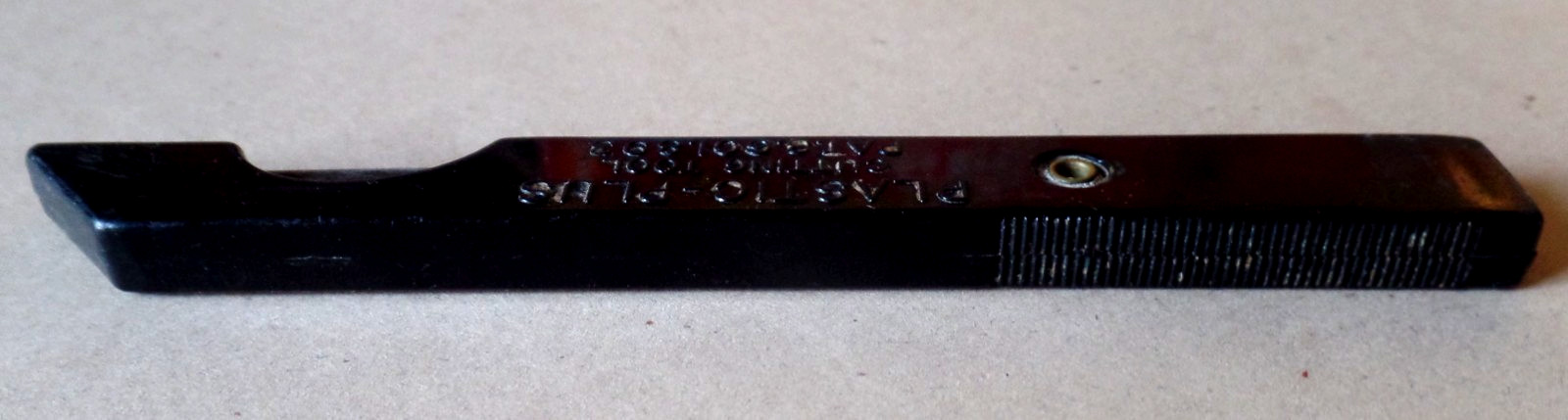 Vintage Black PLASTIC-PLUS CUTTING TOOL PAT. 3.601.893 with Original Metal Blade
