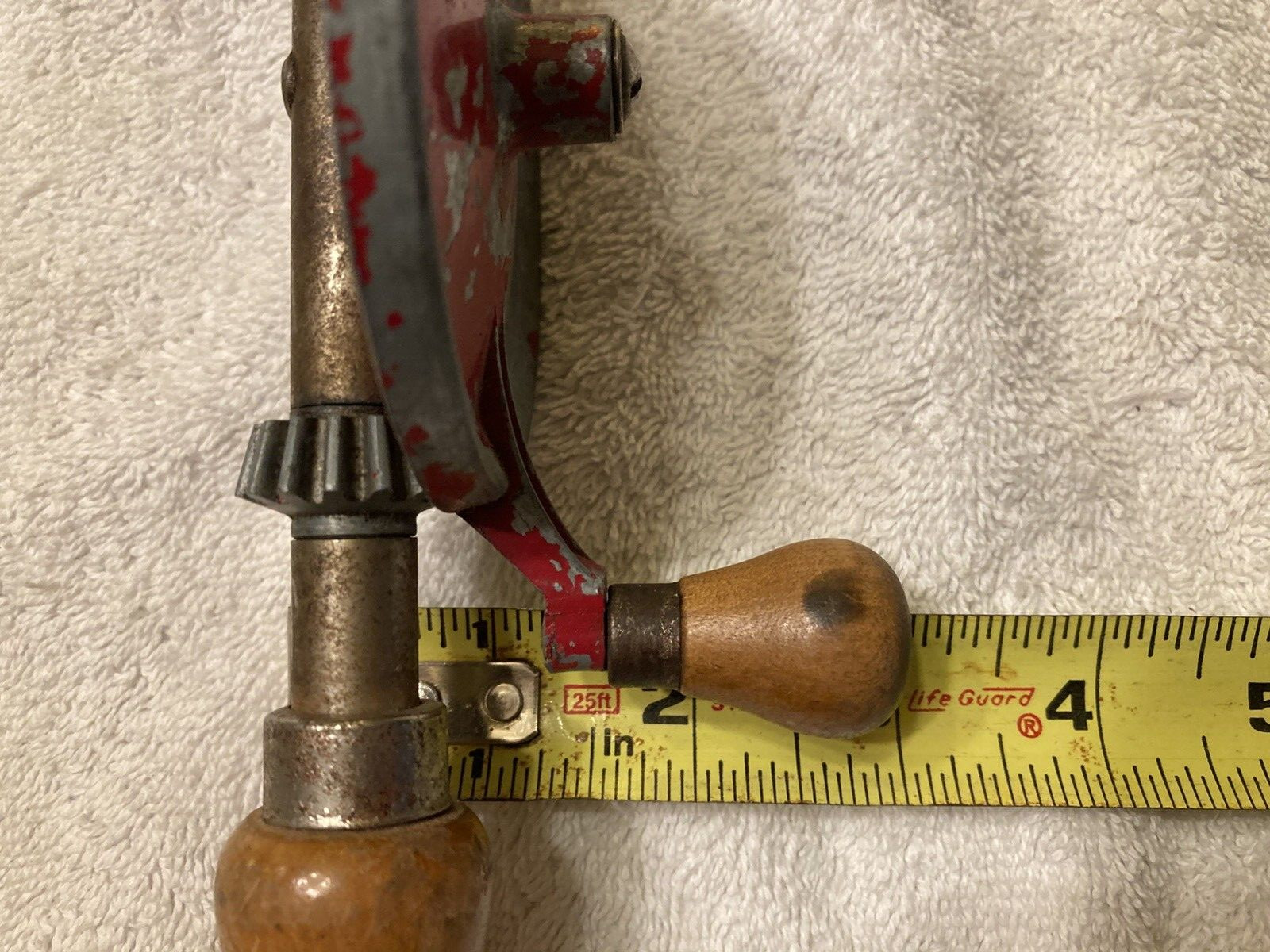 Vintage Dunlap Hand Drill, Egg Beater Type, Metal Gears, Hand Chuck, Works, USA