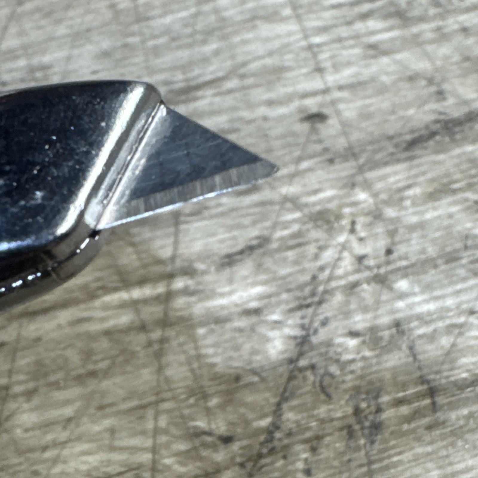 Vtg Evans Precision Mini Pocket Utility Knife Box Cutter Key Chain Promo USA 3″