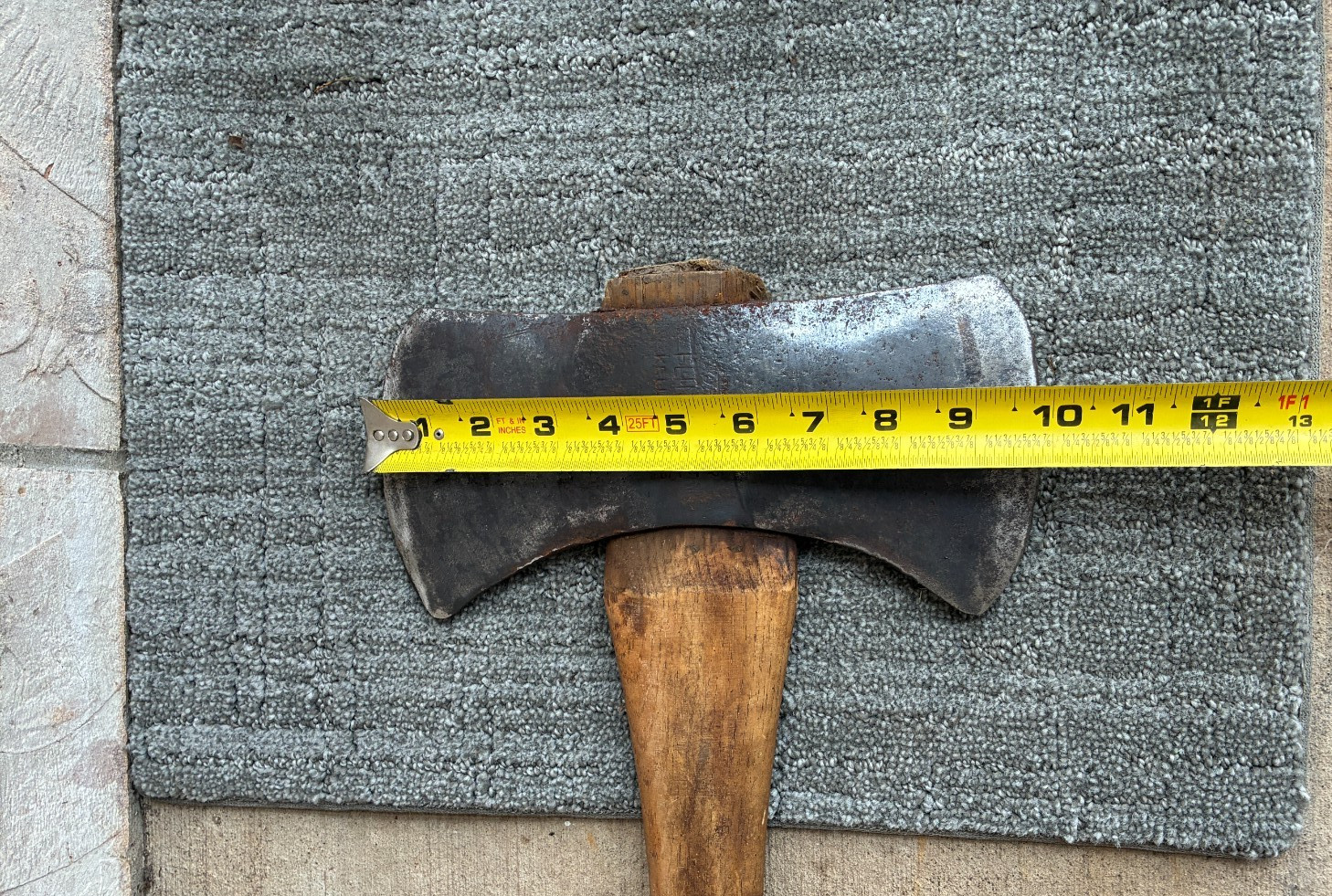 Vintage True Temper Flint Edge Kelly Works Double Bit Axe Pierre Sawyer Handle