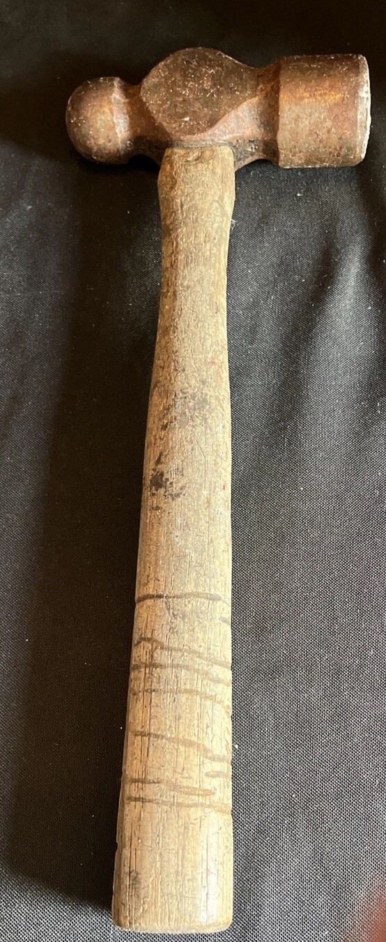 Antique Heavy Duty Blacksmith Ball Peen Hammer 10″ Very good condition