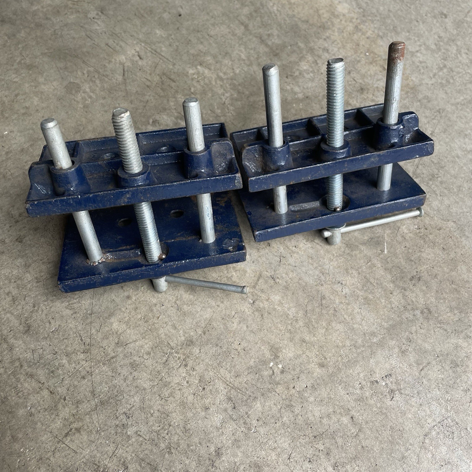 Lot of 2 Vintage GL 4 1/8″ Mini Woodworking Bench Vises Japan